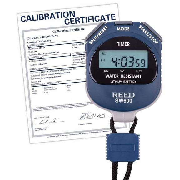 Reed Instruments Stopwatch,Digital,Nist Cert SW600-NIST