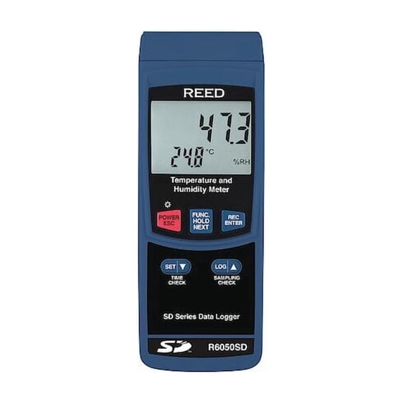 Reed Instruments TemperatureHumidityMeter,Cabled,NoNIST R6050SD