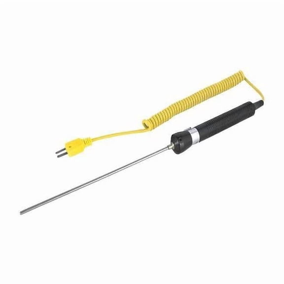 Immersion Thermocouple Probe, Type K, -58 to 1112 Degrees F (-50 to 600 Degrees C)