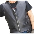 thumbnail image 1 of Reed® Men's Naked Cow Leather Motorcycle Vest Made in USA (2XL, Black), 1 of 2