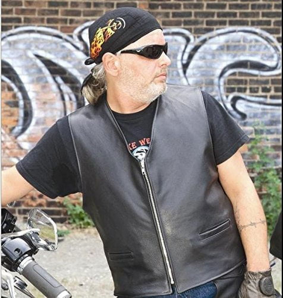 leather motor cycle vest