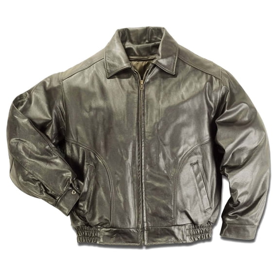 Reed Men's Tall All American Bomber Leather Jacket Union LargeTall Brown