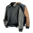 thumbnail image 1 of Reed Men's Tall Executive Varsity Jacket Union 3XLTall Black, 1 of 10