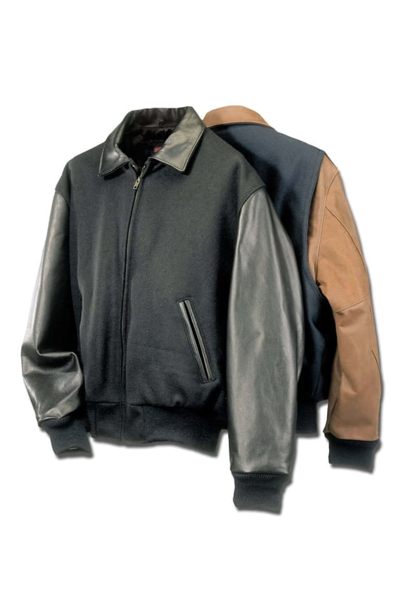 Men's Tall Executive Varsity Jacket Union XLTall Black