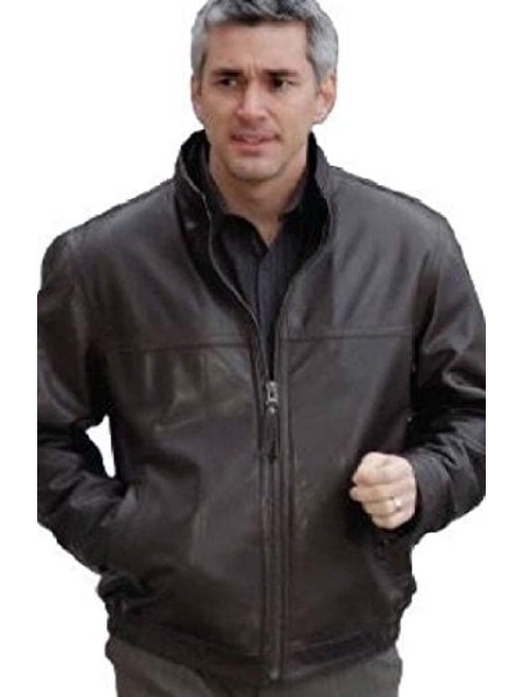 Men's Winners Leather Jacket Union Small Brown