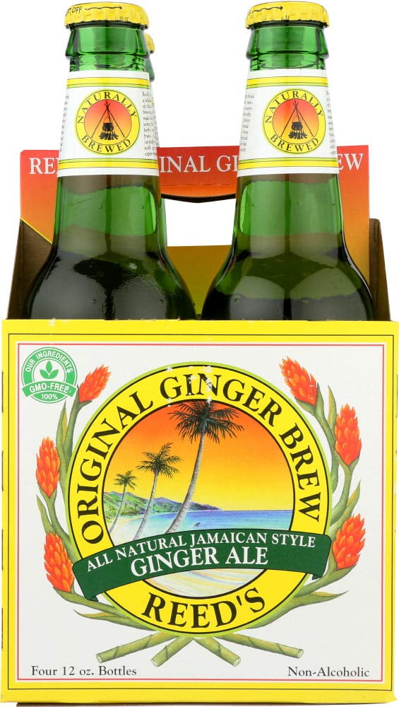 Reed'S Ginger Ale Original Ginger Brew Soda, 12 Ounce (24 Glass Bottles