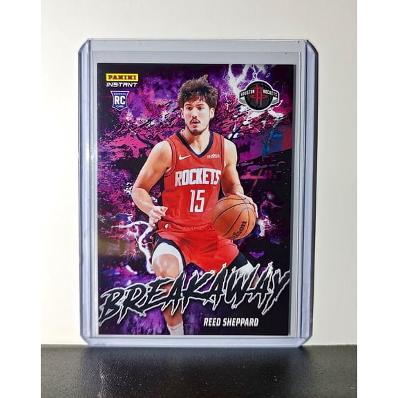 Reed Sheppard Rookie 2024-25 Panini NBA #3 Breakaway Card Rockets 1/1355