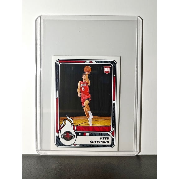Reed Sheppard Rookie 2024-25 Panini NBA #343 Sticker Card Houston Rockets