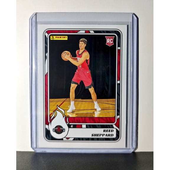 Reed Sheppard Rookie 2024-25 Panini NBA #87 Sticker Card Houston Rockets