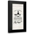 thumbnail image 1 of Reed, Tara 10x18 Black Modern Framed Museum Art Print Titled - Wine Humor vertical II-Size Matters, 1 of 5