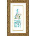 thumbnail image 1 of Reed, Tara 10x18 Gold Ornate Wood Framed with Double Matting Museum Art Print Titled - Easter Gnomes vertical I-Memories, 1 of 4