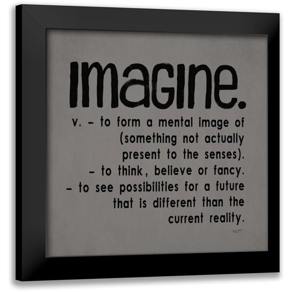 Reed, Tara 12x12 Black Modern Framed Museum Art Print Titled - Definitions-Imagine IV