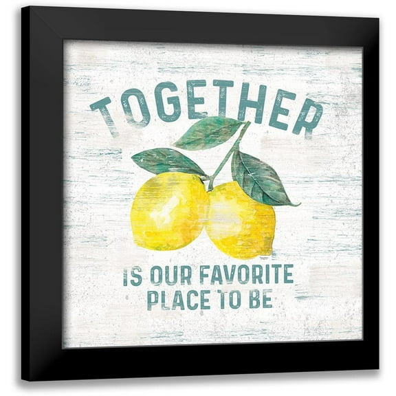 Reed, Tara 12x12 Black Modern Framed Museum Art Print Titled - Happy Thoughts V on White