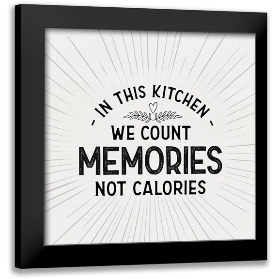 Reed, Tara 12x12 Black Modern Framed Museum Art Print Titled - Kitchen Art III-Count Memories