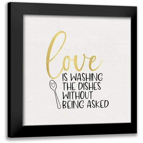 Reed, Tara 12x12 Black Modern Framed Museum Art Print Titled - Kitchen Art VI-Love Washes