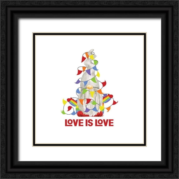 Reed, Tara 12x12 Black Ornate Wood Framed with Double Matting Museum Art Print Titled - Pride Gnomes III single