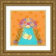 thumbnail image 1 of Reed, Tara 12x12 Gold Ornate Wood Framed with Double Matting Museum Art Print Titled - Bathroom Gnomes V, 1 of 4