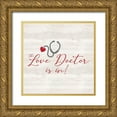 thumbnail image 1 of Reed, Tara 12x12 Gold Ornate Wood Framed with Double Matting Museum Art Print Titled - Valentines  sentiment II-Love Doctor, 1 of 4