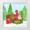 thumbnail image 1 of Reed, Tara 12x12 White Modern Wood Framed Museum Art Print Titled - Gnome for Christmas blue I-Gnome Present, 1 of 4