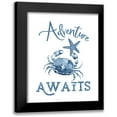 thumbnail image 1 of Reed, Tara 12x14 Black Modern Framed Museum Art Print Titled - Deep Blue Sea XIII on White, 1 of 5