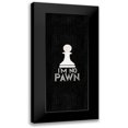 thumbnail image 1 of Reed, Tara 12x24 Black Modern Framed Museum Art Print Titled - Chess Sentiment vertical black III-No Pawn, 1 of 5
