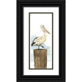 thumbnail image 1 of Reed, Tara 12x24 Black Ornate Wood Framed with Double Matting Museum Art Print Titled - Birds of the Coast Panel III, 1 of 4