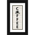 thumbnail image 1 of Reed, Tara 12x24 Black Ornate Wood Framed with Double Matting Museum Art Print Titled - Coffee Humor vertical I-Coffee, 1 of 4