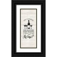 thumbnail image 1 of Reed, Tara 12x24 Black Ornate Wood Framed with Double Matting Museum Art Print Titled - Wine Humor vertical II-Size Matters, 1 of 4