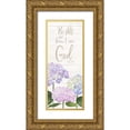 thumbnail image 1 of Reed, Tara 12x24 Gold Ornate Wood Framed with Double Matting Museum Art Print Titled - Abundant Blooms Panel II, 1 of 4