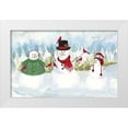 thumbnail image 1 of Reed, Tara 14x10 White Modern Wood Framed Museum Art Print Titled - Snowman Christmas landscape, 1 of 4