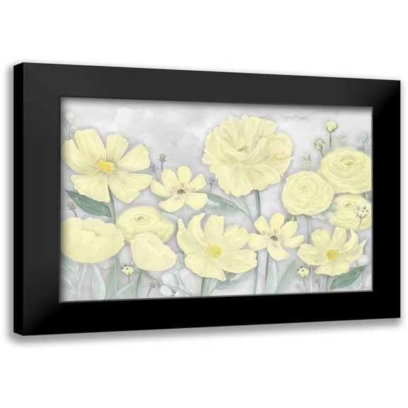 Reed, Tara 14x11 Black Modern Framed Museum Art Print Titled - Peaceful Repose gray And yellow landscape