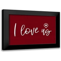 Reed, Tara 14x11 Black Modern Framed Museum Art Print Titled - Valentines landscape sentiment III-Love Us