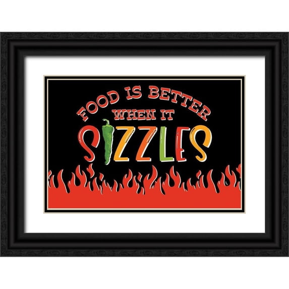 Reed, Tara 14x11 Black Ornate Wood Framed with Double Matting Museum Art Print Titled - Hot And Spicy XI