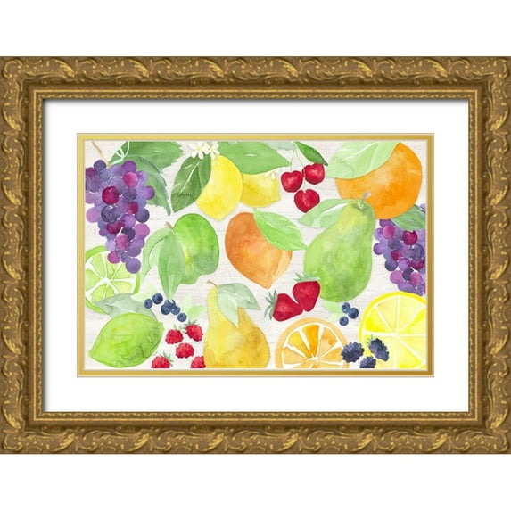 Reed, Tara 14x11 Gold Ornate Wood Framed with Double Matting Museum Art Print Titled - Life is Sweet landscape I
