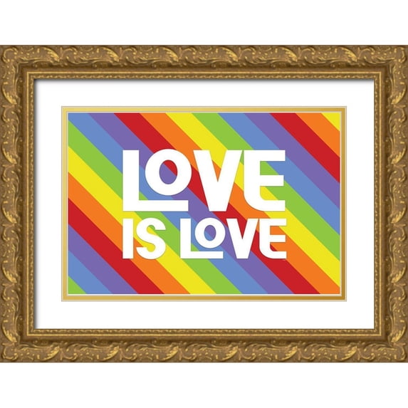 Reed, Tara 14x11 Gold Ornate Wood Framed with Double Matting Museum Art Print Titled - Pride Gnomes XV