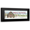 thumbnail image 1 of Reed, Tara 14x8 Black Modern Framed Museum Art Print Titled - Christmas Barn panel I, 1 of 5