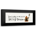 thumbnail image 1 of Reed, Tara 14x8 Black Modern Framed Museum Art Print Titled - Gnomes of Halloween panel IV-My Broom, 1 of 5