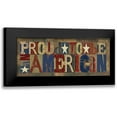 thumbnail image 1 of Reed, Tara 14x8 Black Modern Framed Museum Art Print Titled - Patriotic Printer Block Panel II, 1 of 5