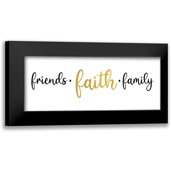 Reed, Tara 14x8 Black Modern Framed Museum Art Print Titled - Religious Art panel I-Friends Faith