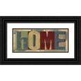 thumbnail image 1 of Reed, Tara 14x8 Black Ornate Wood Framed with Double Matting Museum Art Print Titled - Family Printer Block Panel II, 1 of 4