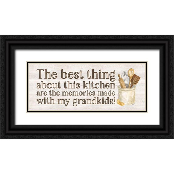 Reed, Tara 14x8 Black Ornate Wood Framed with Double Matting Museum Art Print Titled - Grandparent Life panel V-Memories
