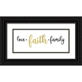 thumbnail image 1 of Reed, Tara 14x8 Black Ornate Wood Framed with Double Matting Museum Art Print Titled - Religious Art panel II-Love Faith, 1 of 4
