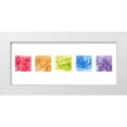 thumbnail image 1 of Reed, Tara 14x8 White Modern Wood Framed Museum Art Print Titled - Bright Mineral Abstracts Panel 5 across, 1 of 4