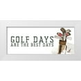thumbnail image 1 of Reed, Tara 14x8 White Modern Wood Framed Museum Art Print Titled - Golf Days neutral panel III-Best Days, 1 of 4