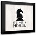 thumbnail image 1 of Reed, Tara 15x15 Black Modern Framed Museum Art Print Titled - Chess Sentiment IV-Not a Horse, 1 of 5