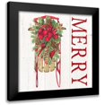 thumbnail image 1 of Reed, Tara 15x15 Black Modern Framed Museum Art Print Titled - Home for the Holidays Merry Sled, 1 of 5