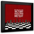thumbnail image 1 of Reed, Tara 15x15 Black Modern Framed Museum Art Print Titled - Rather be Playing Chess red II-Learn More, 1 of 5
