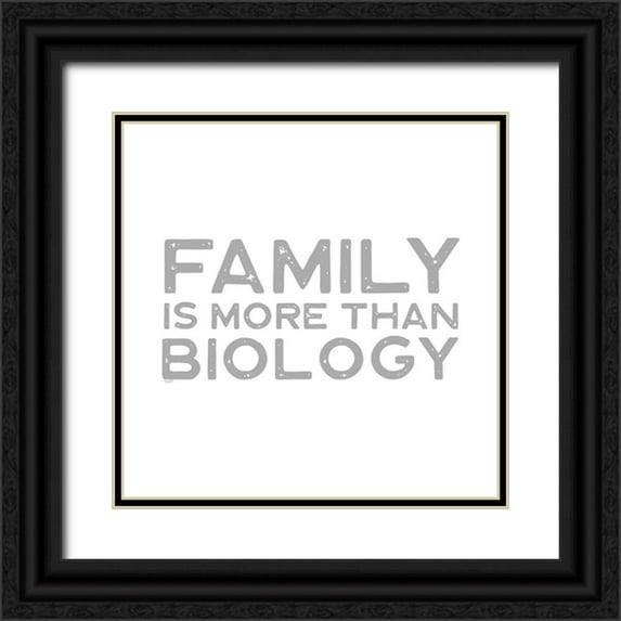 Reed, Tara 15x15 Black Ornate Wood Framed with Double Matting Museum Art Print Titled - Adoption Sentiments III-Family