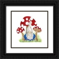 thumbnail image 1 of Reed, Tara 15x15 Black Ornate Wood Framed with Double Matting Museum Art Print Titled - Gardening Gnomes II, 1 of 4
