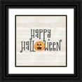 thumbnail image 1 of Reed, Tara 15x15 Black Ornate Wood Framed with Double Matting Museum Art Print Titled - Sit a Spell Sentiment no border II-Happy Halloween, 1 of 4